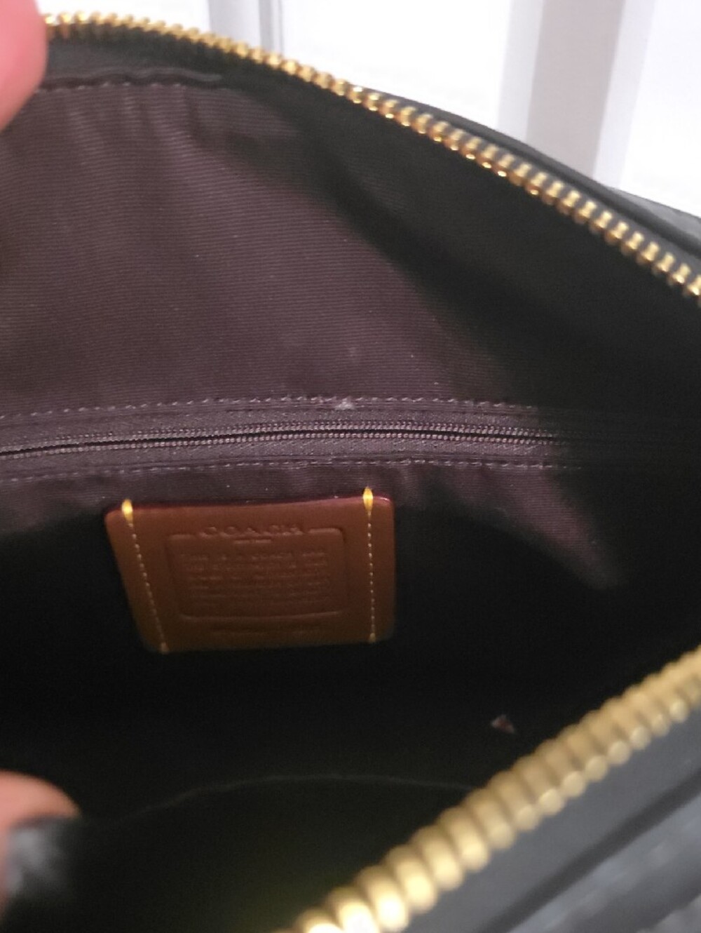 Coach Black Cherry Blossom  Satchel - Picture 5 of 7